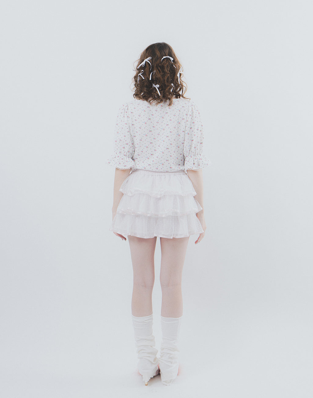 Lolime Syrup Frill Mini Skirt