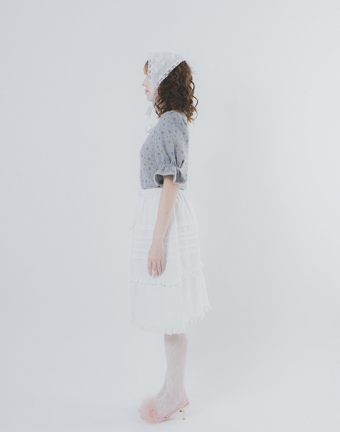 Lolime Baby flowers Puff Sleeved T-Shirt