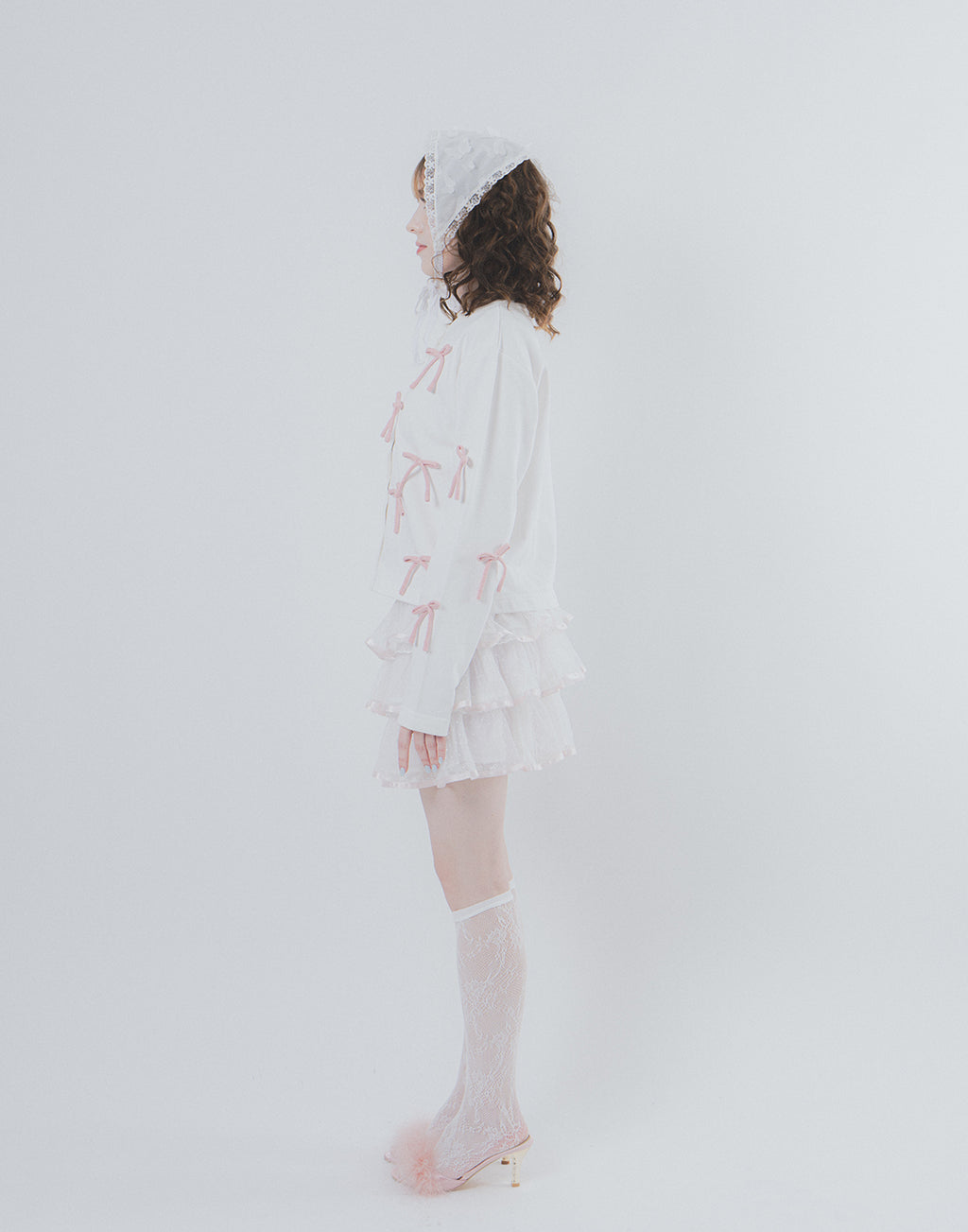 Lolime Ribbon Ribbon-deco Cardigan