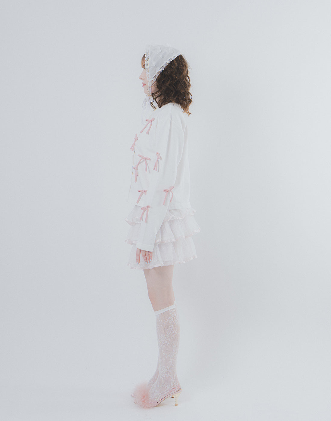 Lolime Ribbon Ribbon-deco Cardigan