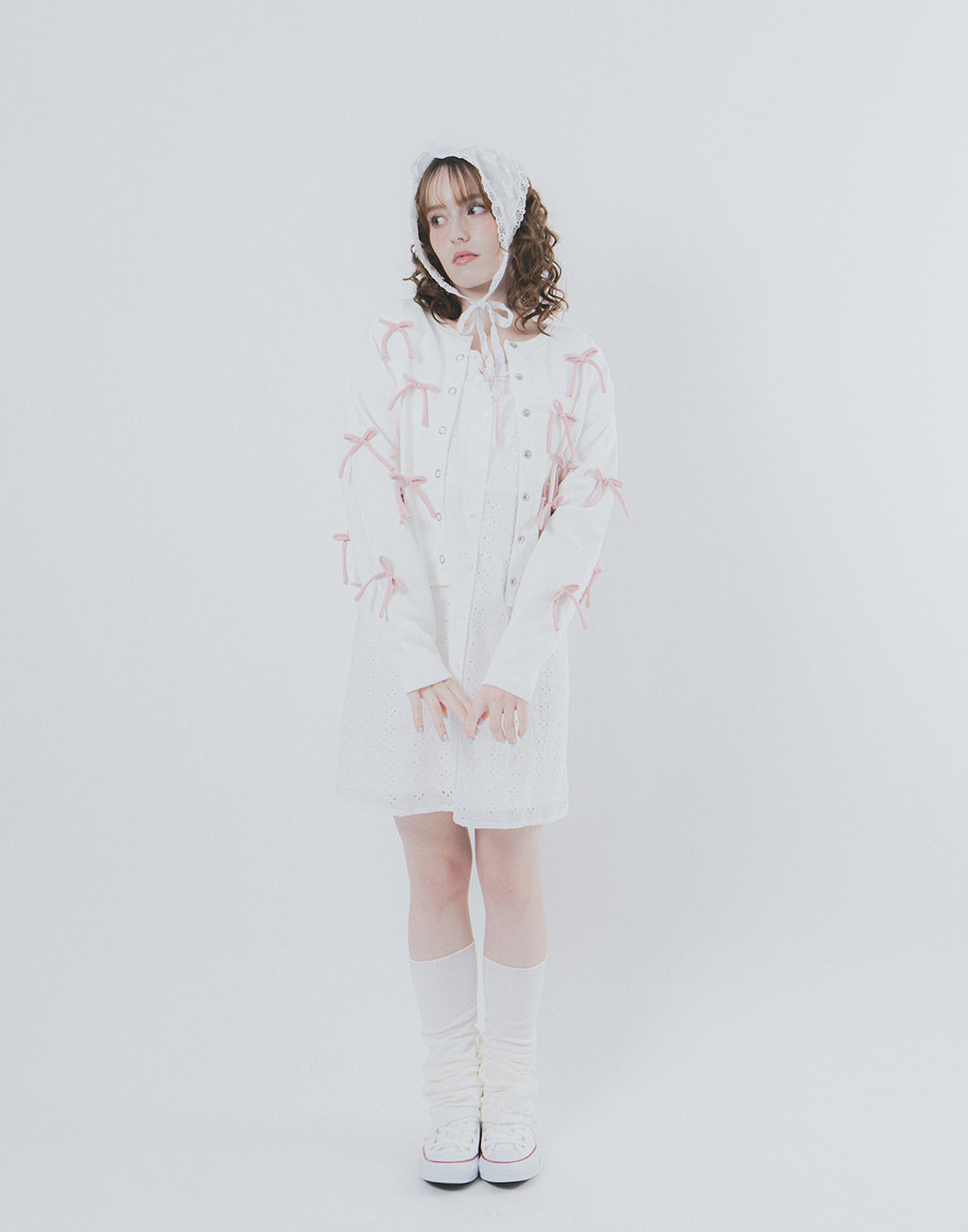 Lolime Ribbon Ribbon-deco Cardigan