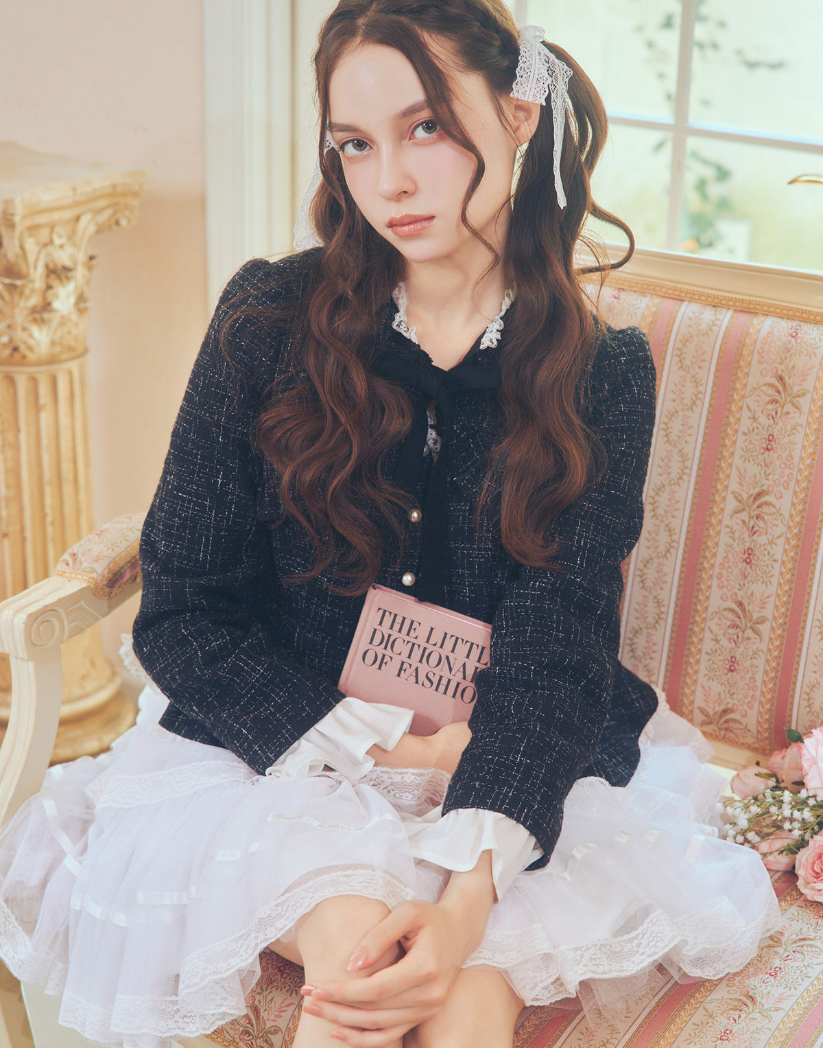 mellfy memory Étoile tweed tulle onepiece