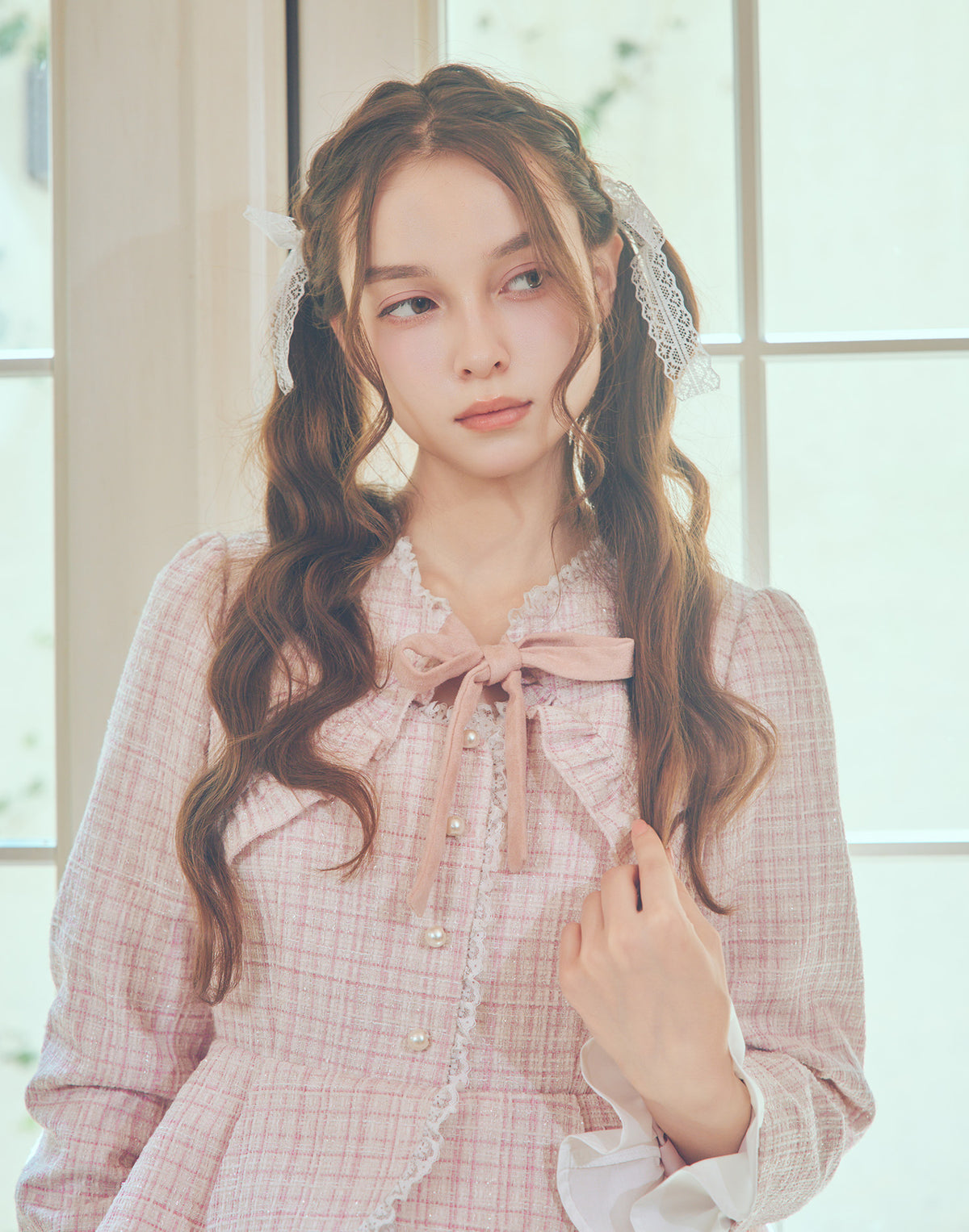 mellfy memory Étoile tweed tulle onepiece