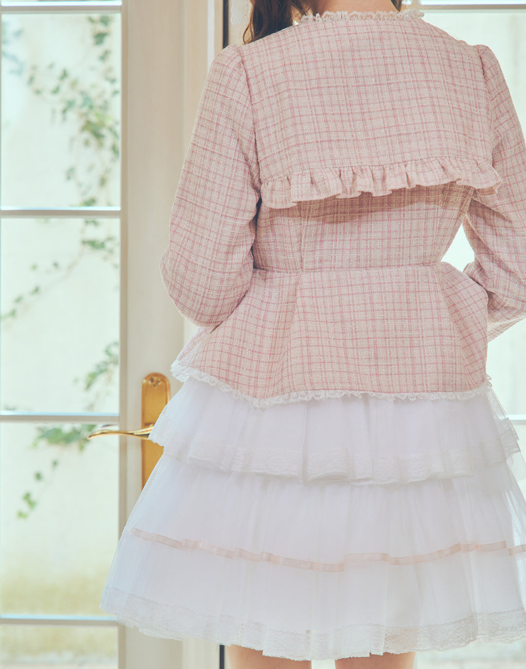 mellfy memory Étoile tweed tulle onepiece