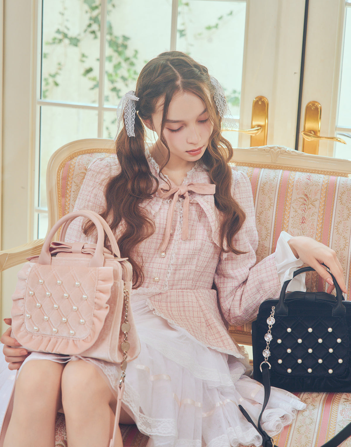 mellfy memory Eternity love mellfy velour bag