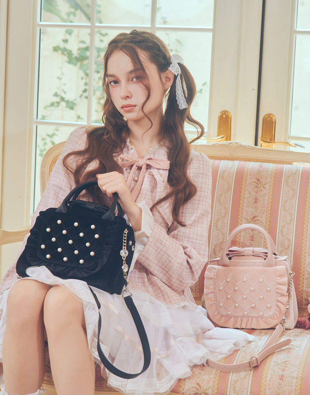 mellfy memory Eternity love mellfy velour bag