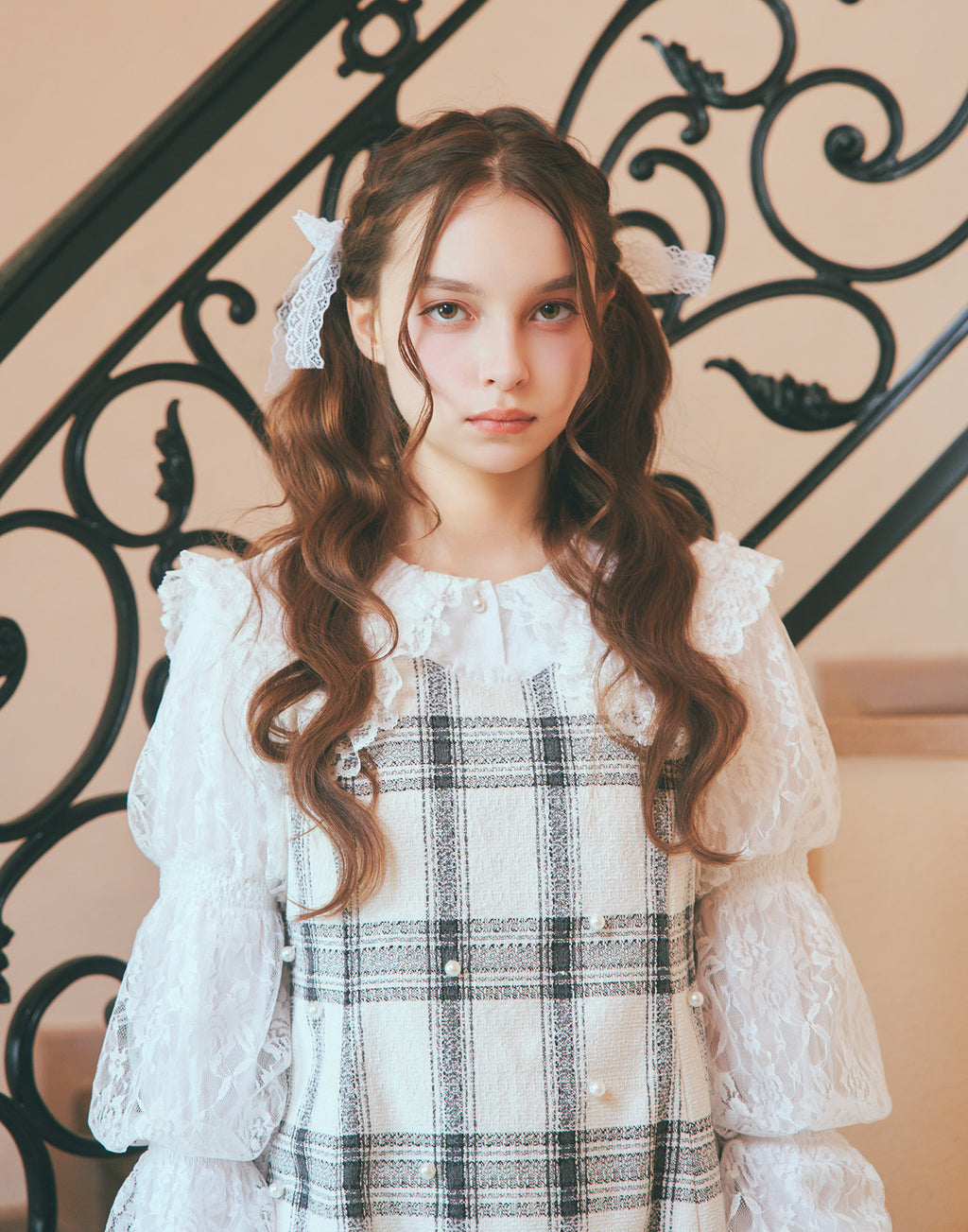 mellfy memory Lacy lady pearl topping onepiece