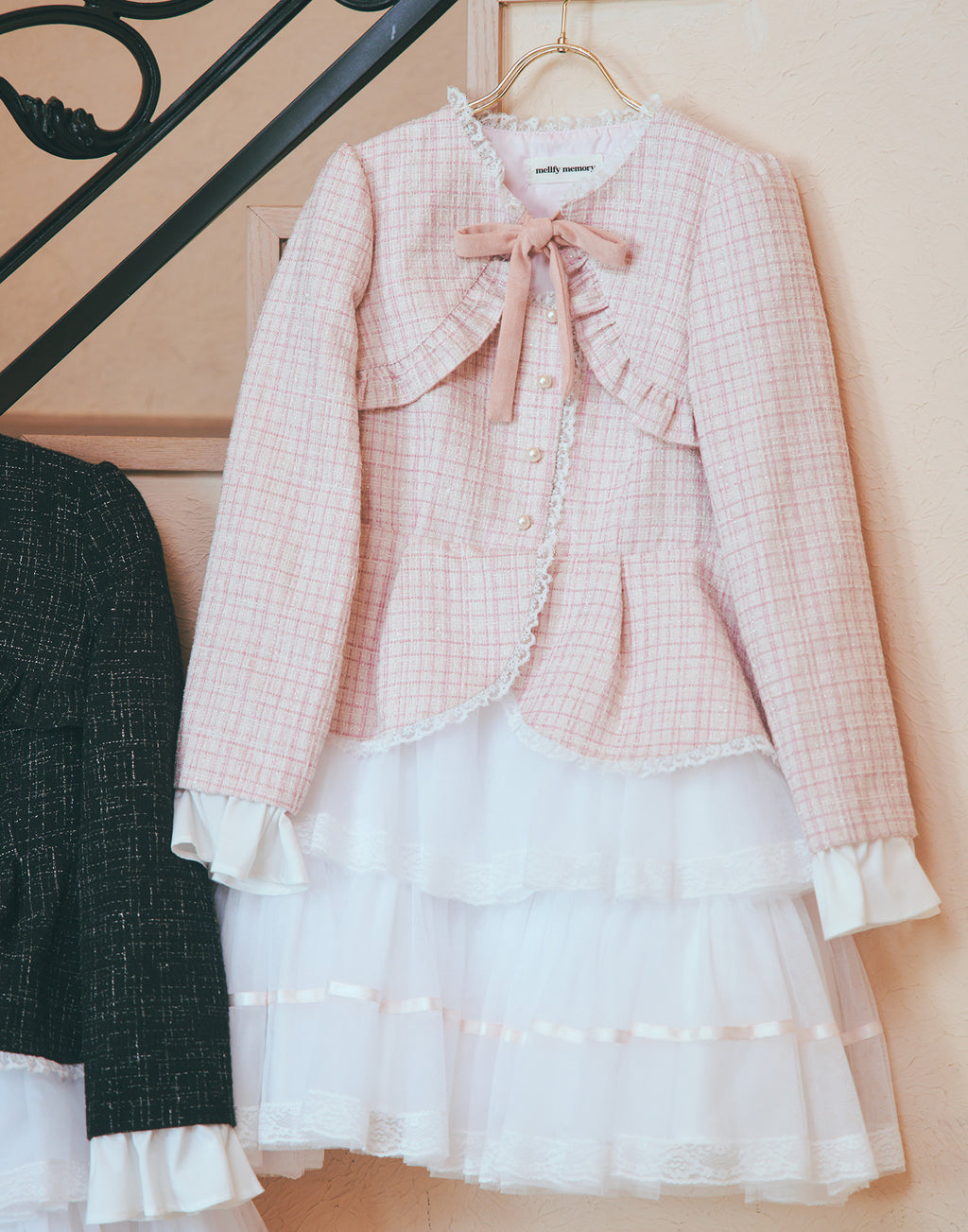 mellfy memory Étoile tweed tulle onepiece