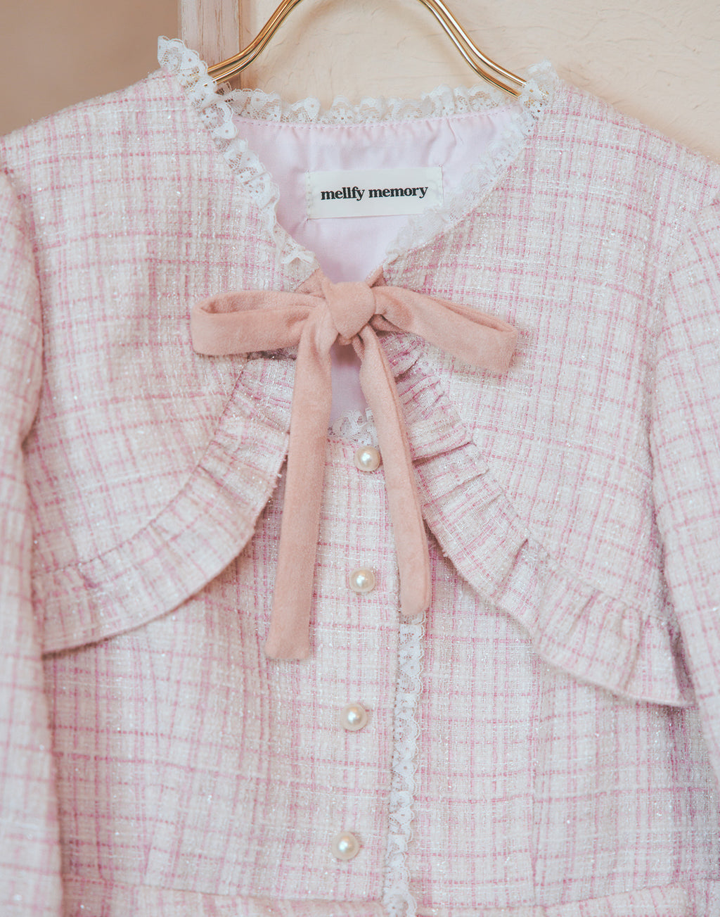 mellfy memory Étoile tweed tulle onepiece