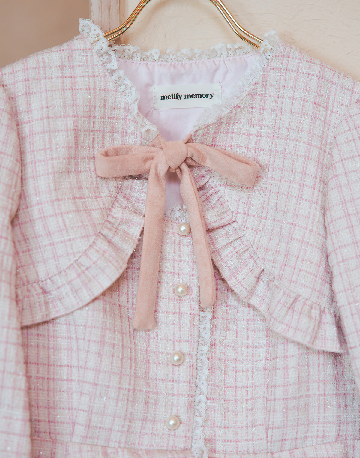 mellfy memory Étoile tweed tulle onepiece