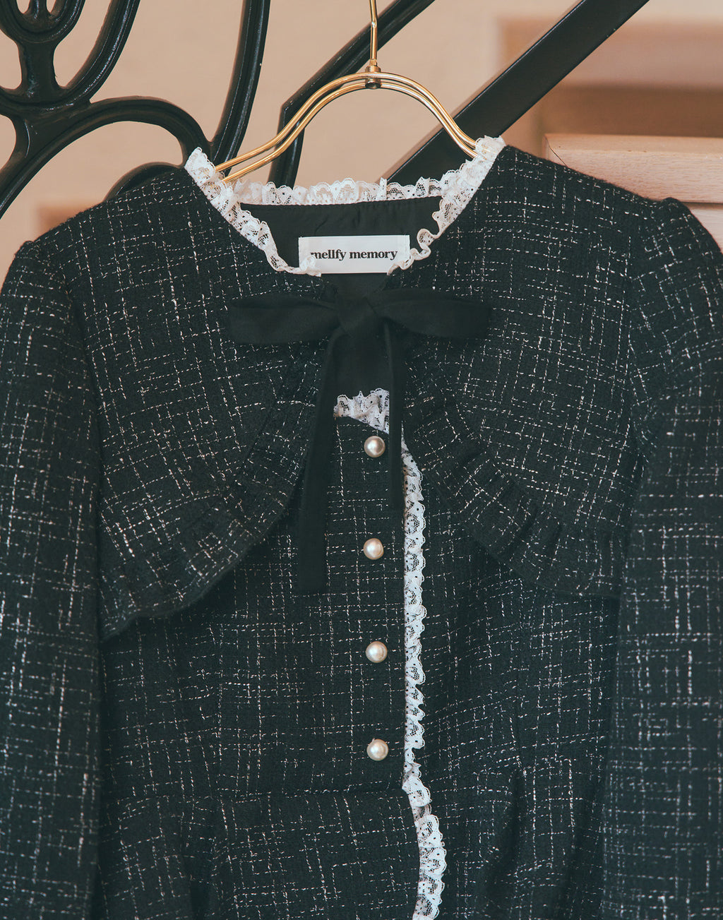 mellfy memory Étoile tweed tulle onepiece