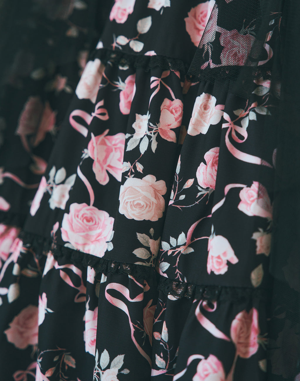 mellfy memory Rose perfume tulle veil onepiece