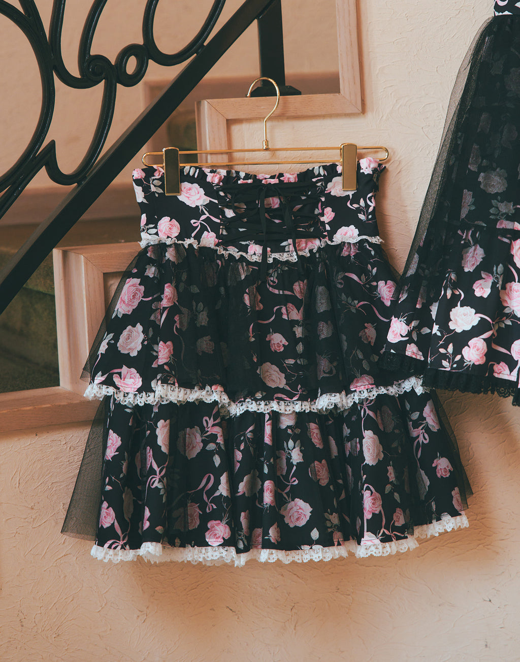 mellfy memory Rose perfume tulle veil skirt