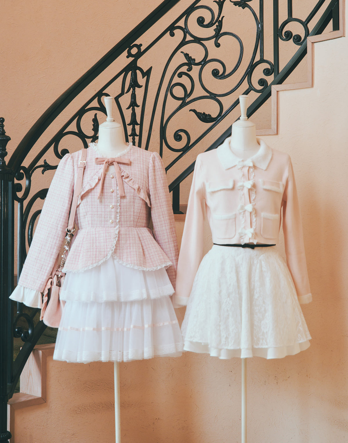 mellfy memory Ribbon melody bicolor cardigan