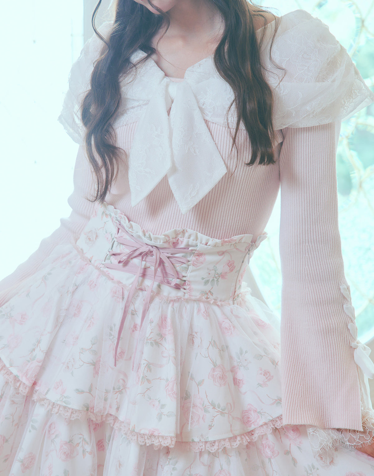 mellfy memory Rose perfume tulle veil skirt