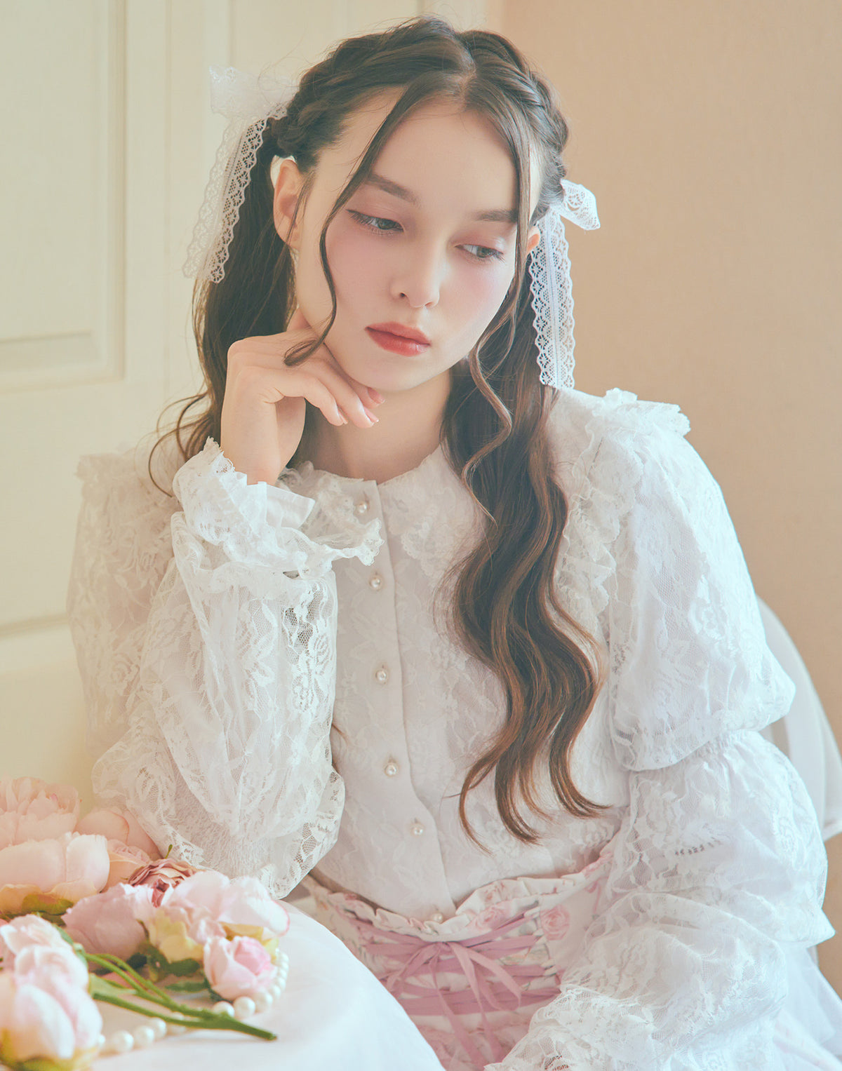 mellfy memory Melty sailor lace blouse