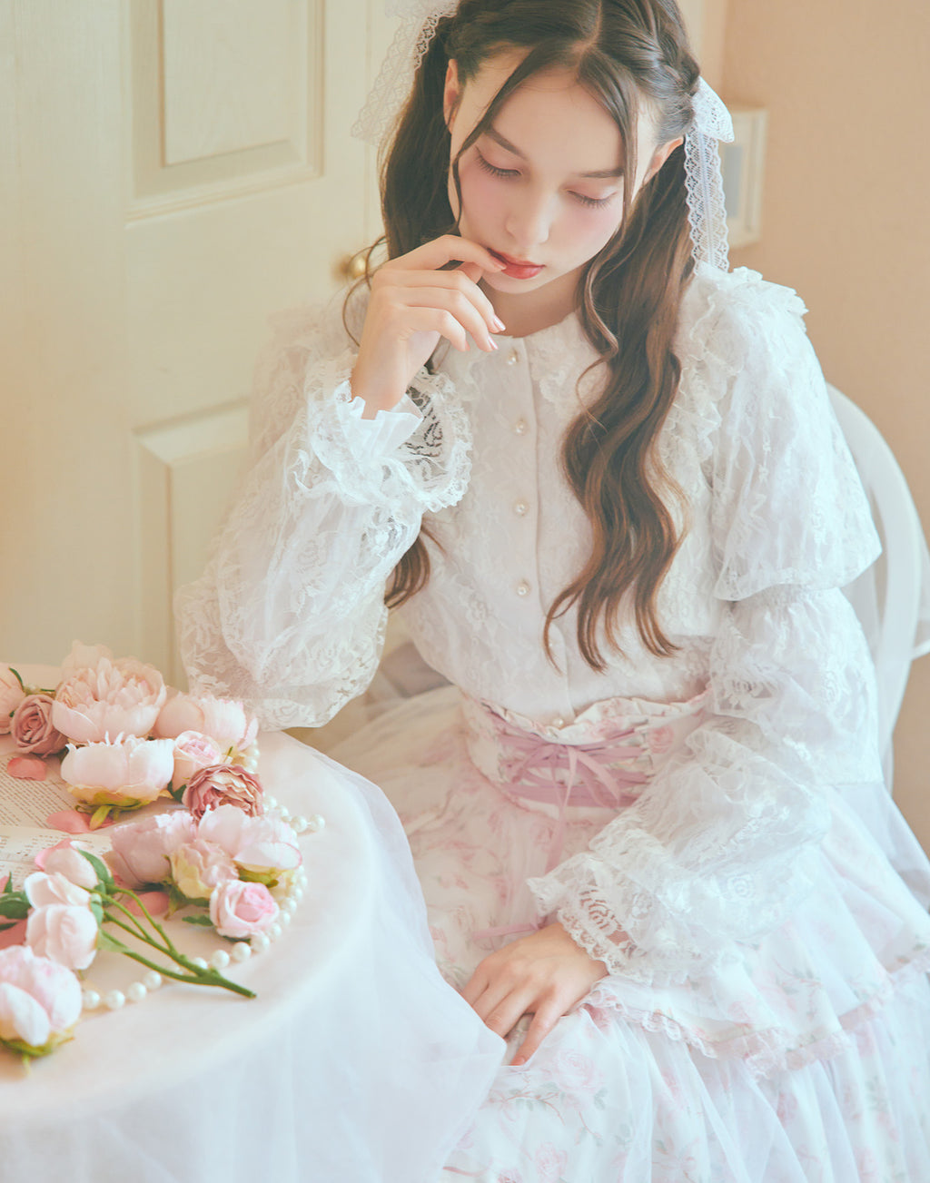 mellfy memory Melty sailor lace blouse