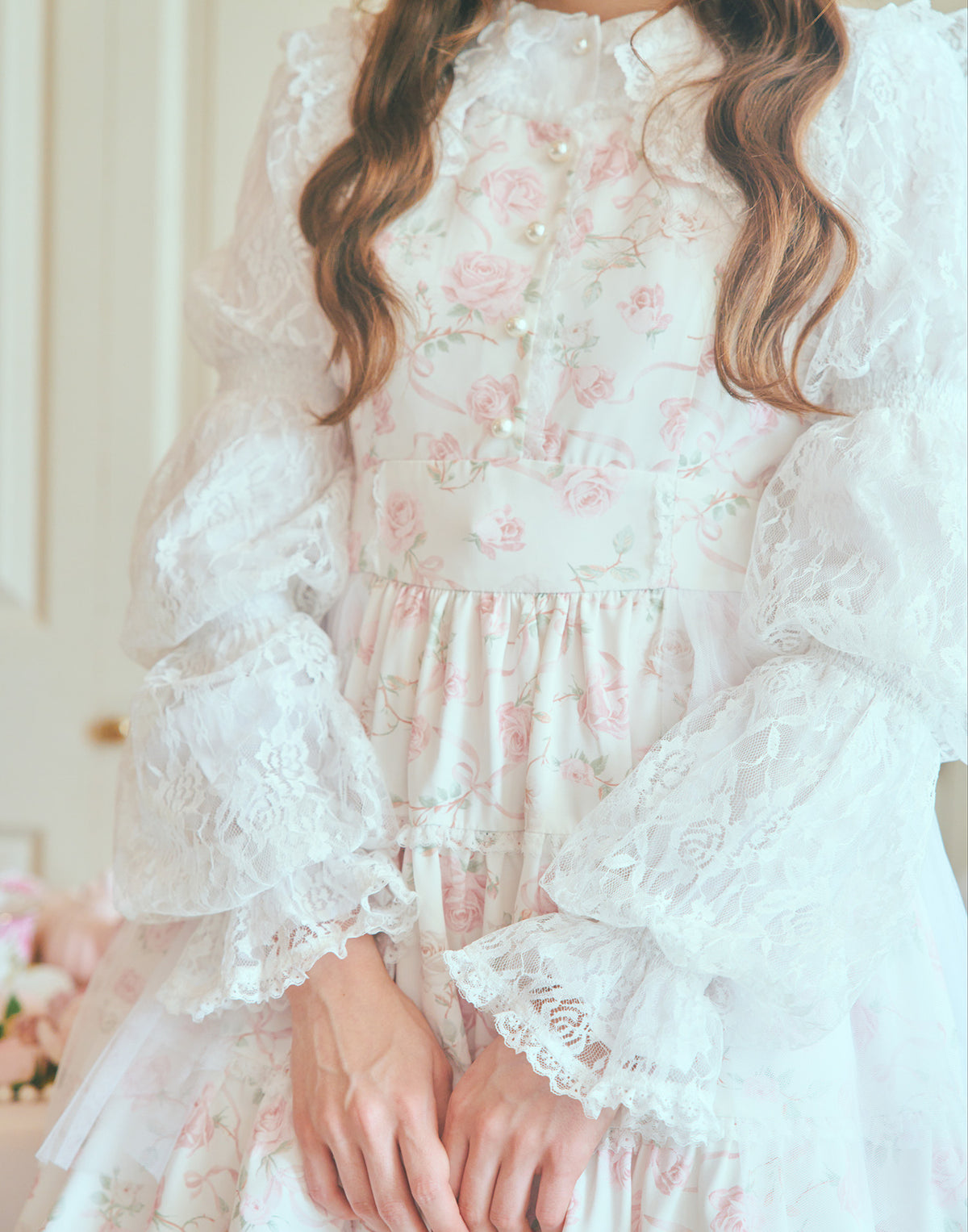 mellfy memory Rose perfume tulle veil onepiece