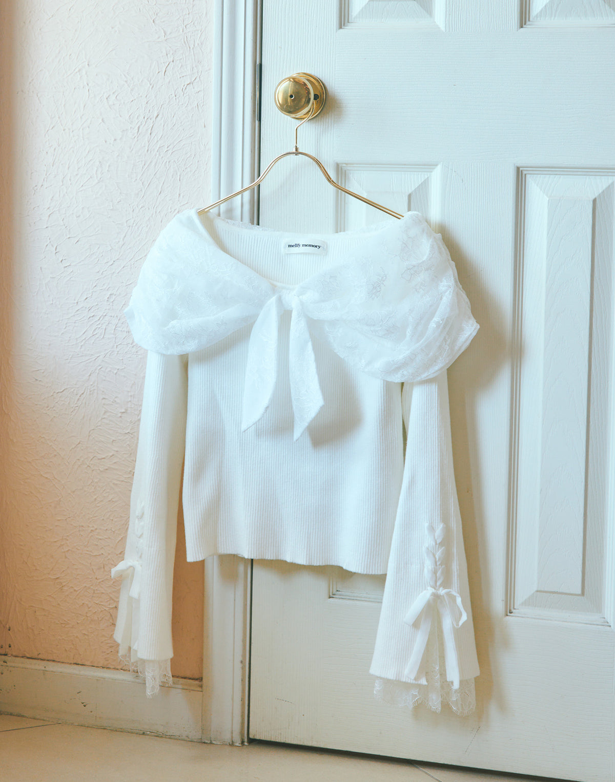 mellfy memory Melty race flare sleeve cape knit