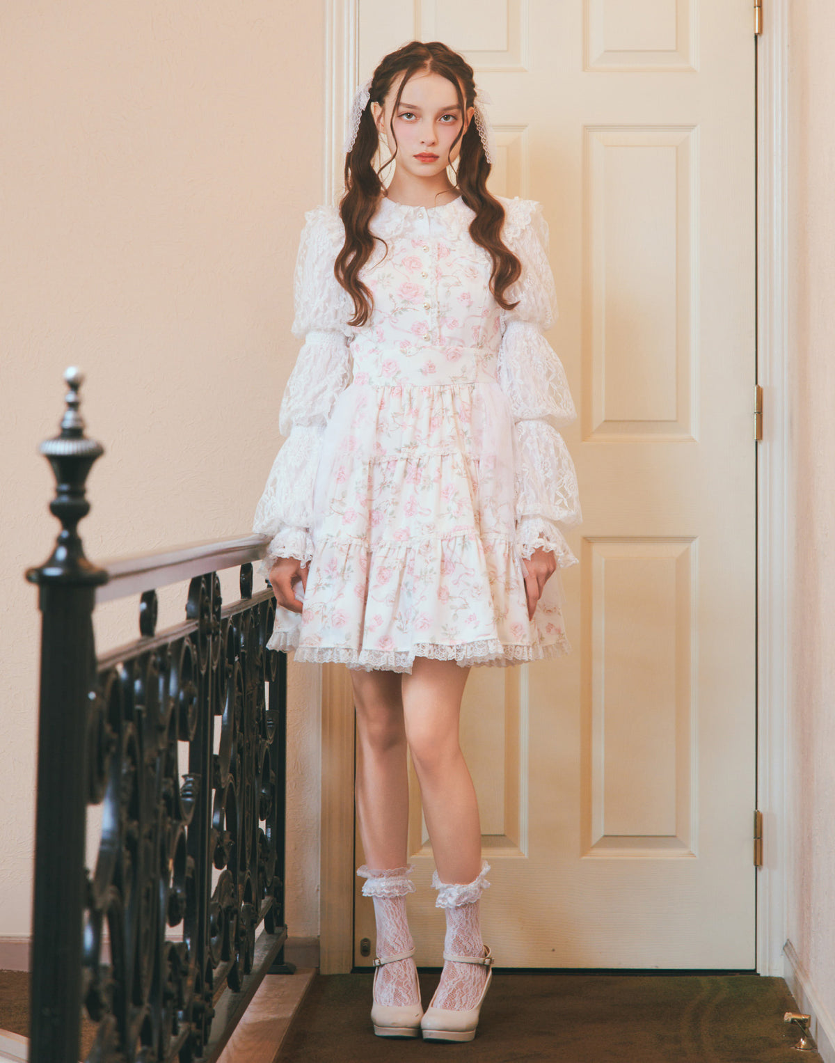 mellfy memory Rose perfume tulle veil onepiece