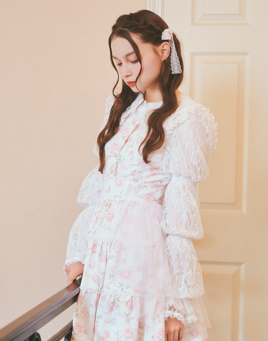 mellfy memory Rose perfume tulle veil onepiece