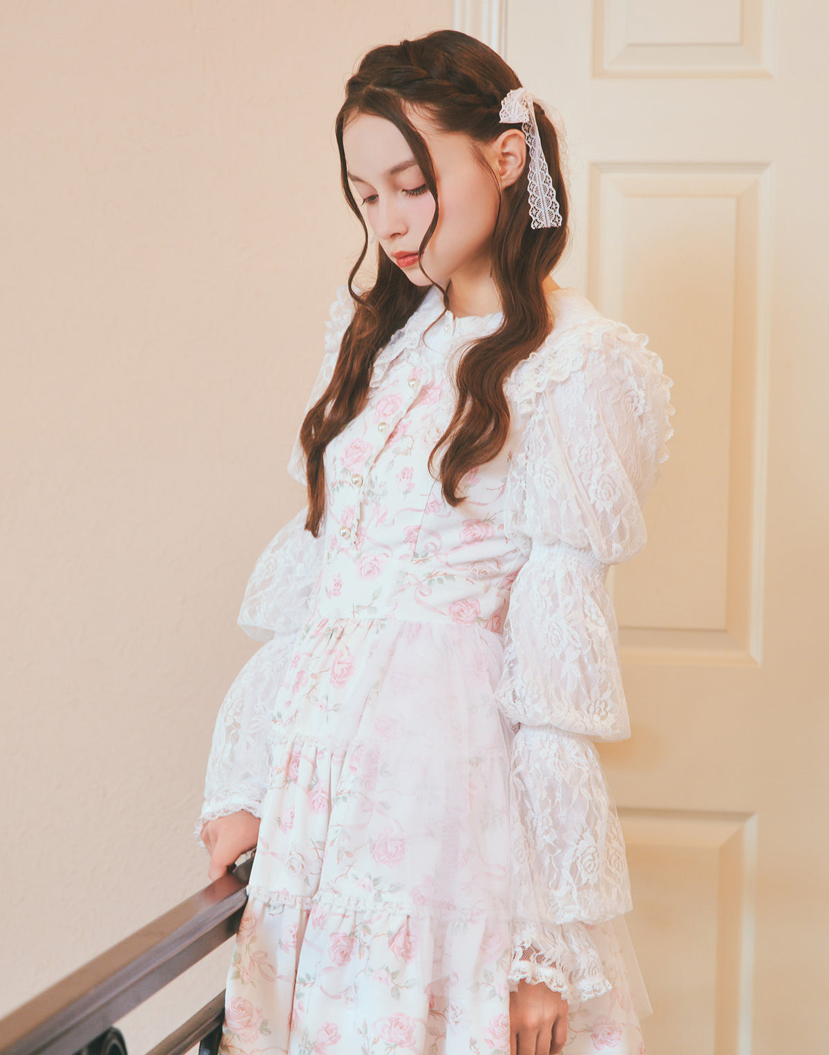 mellfy memory Rose perfume tulle veil onepiece