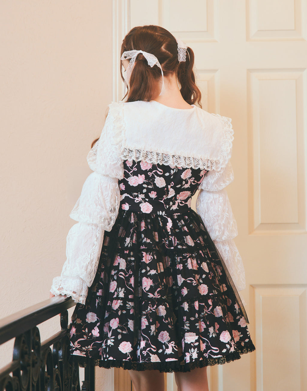 mellfy memory Rose perfume tulle veil onepiece