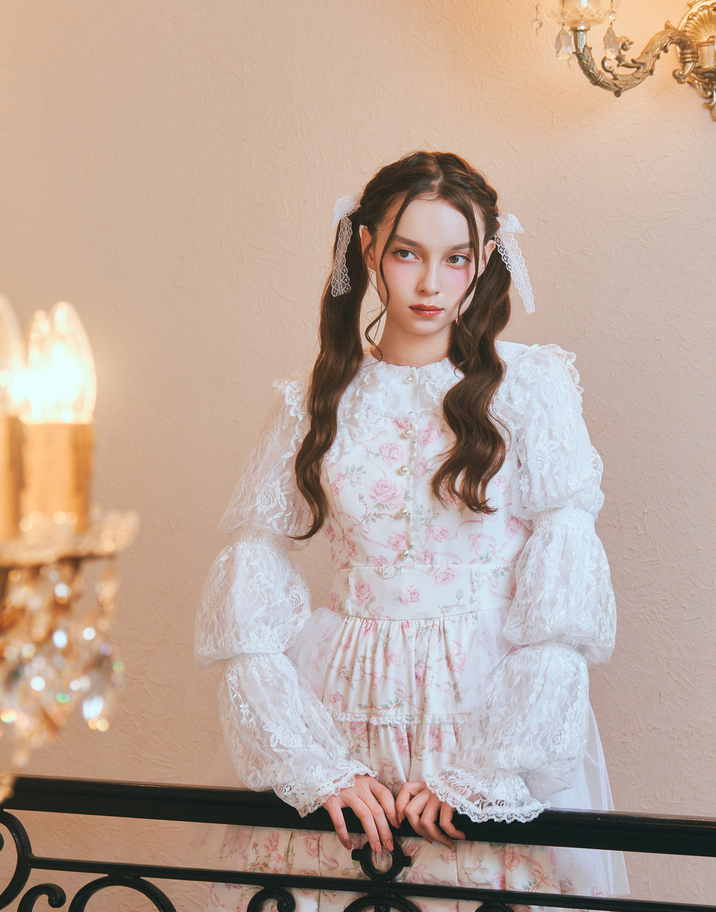 mellfy memory Rose perfume tulle veil onepiece