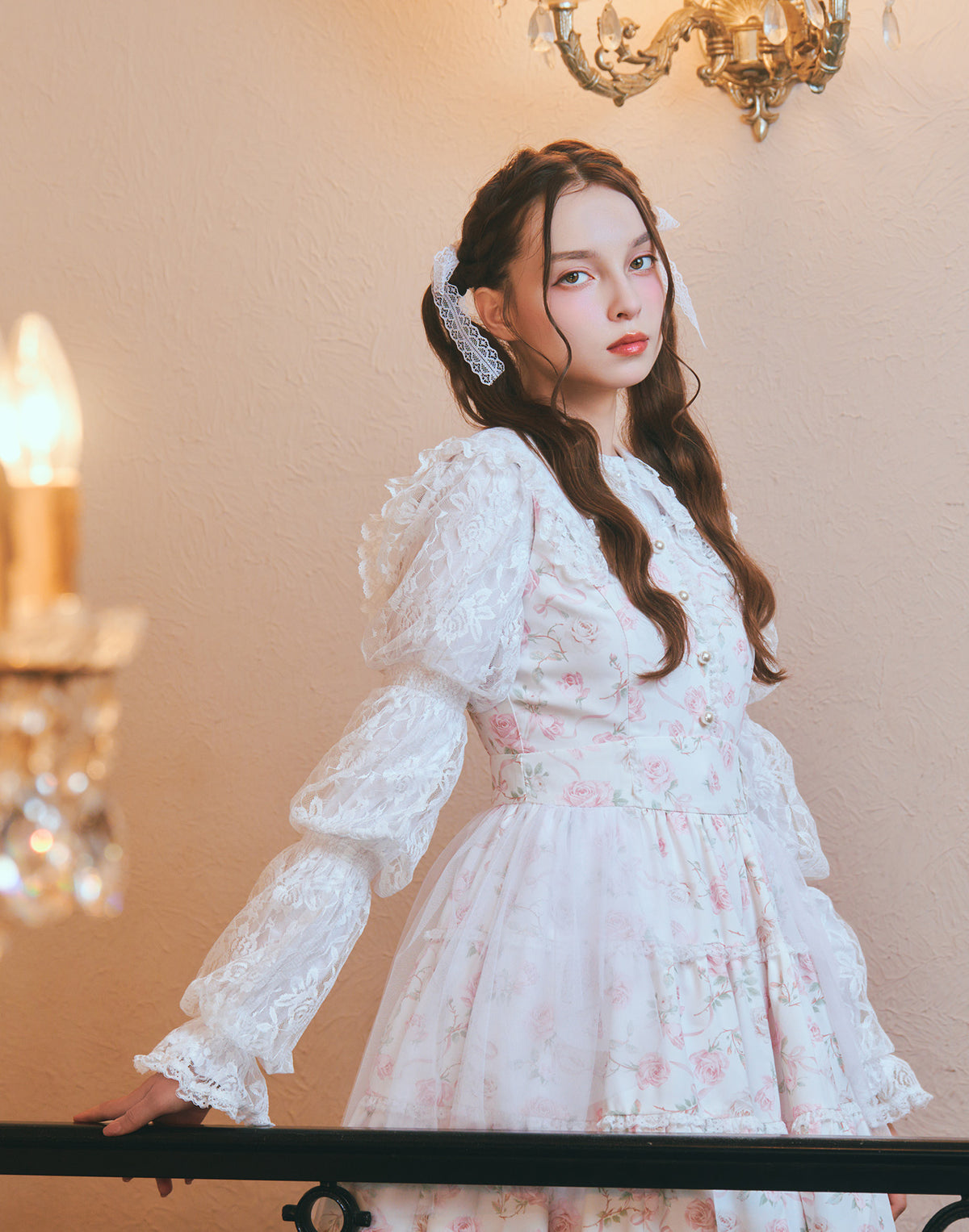 mellfy memory Rose perfume tulle veil onepiece