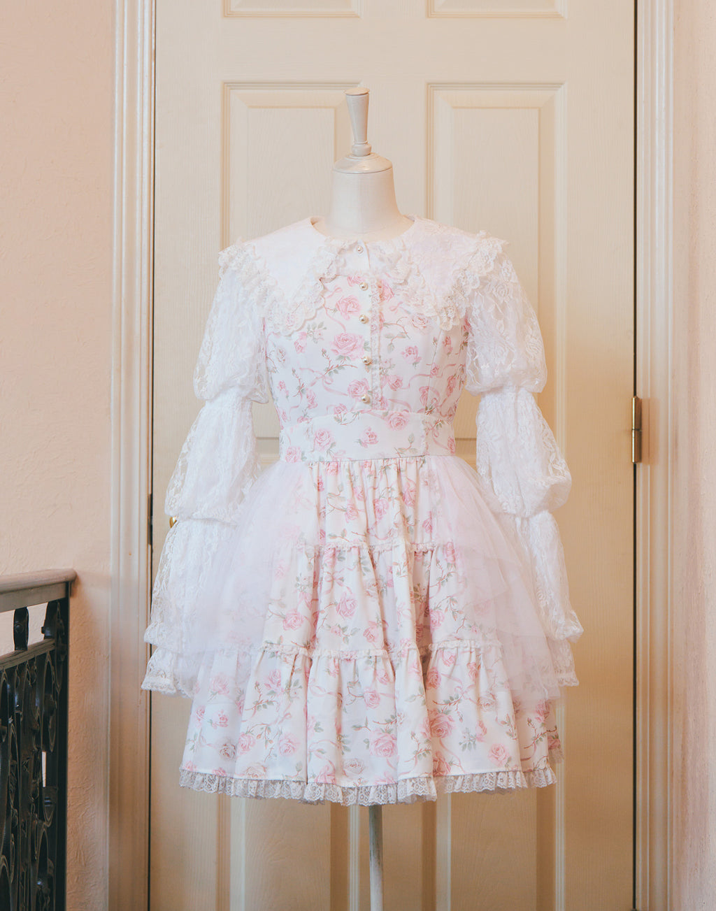 mellfy memory Rose perfume tulle veil onepiece