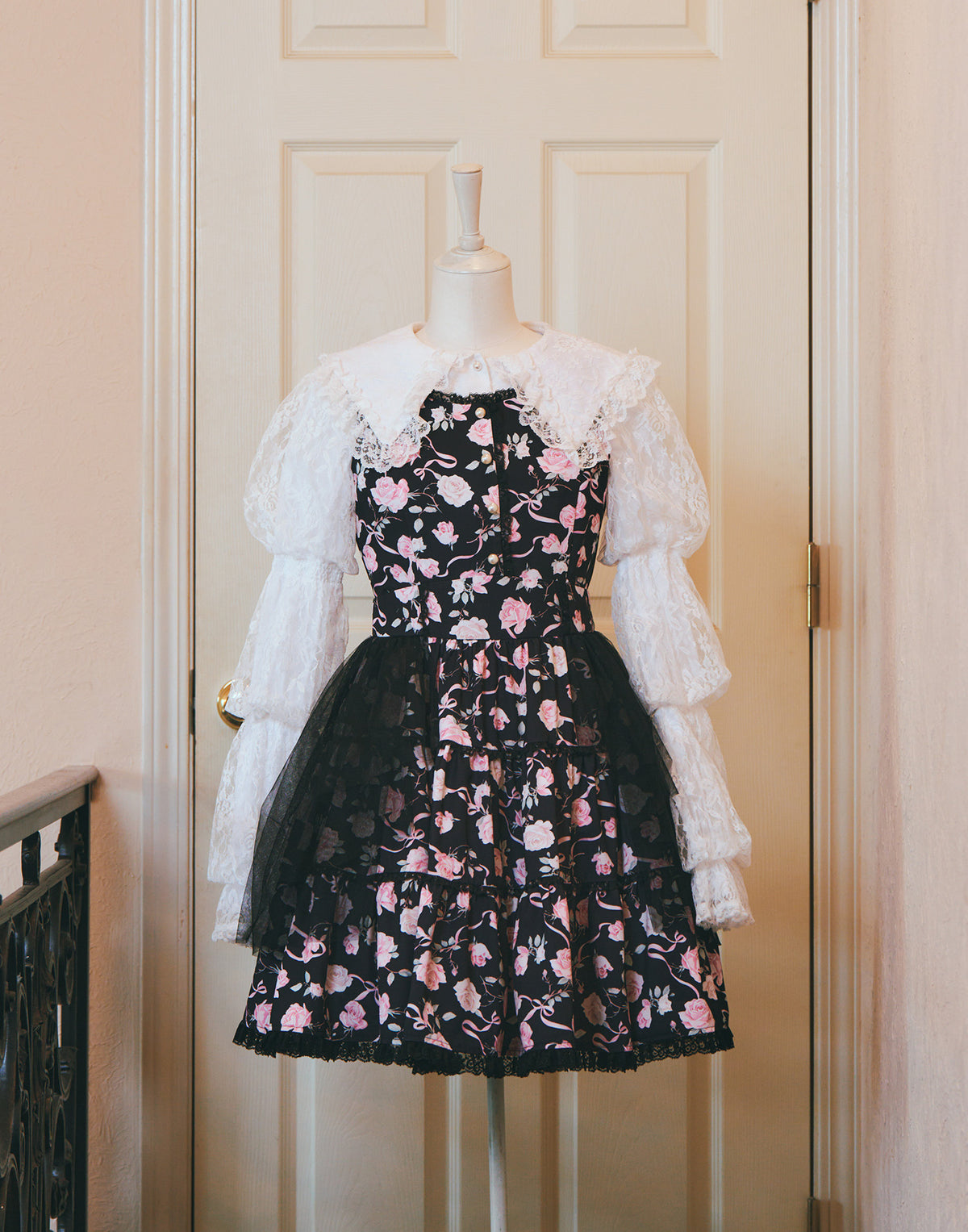 mellfy memory Rose perfume tulle veil onepiece