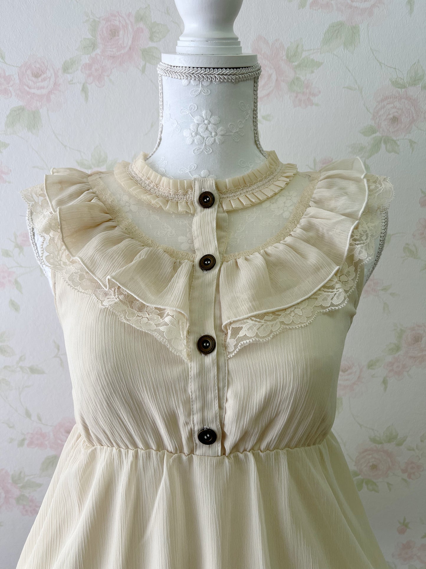 beberose Tulle Front Layered Hem Tunic