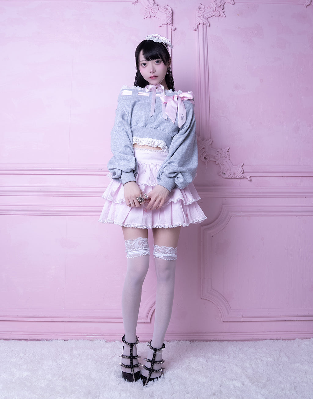 AVENCHUMU Off shoulder satin ribbon tops