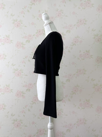 (Pre-order) GRL Lace York Shoujo Long Sleeved Top (Black)