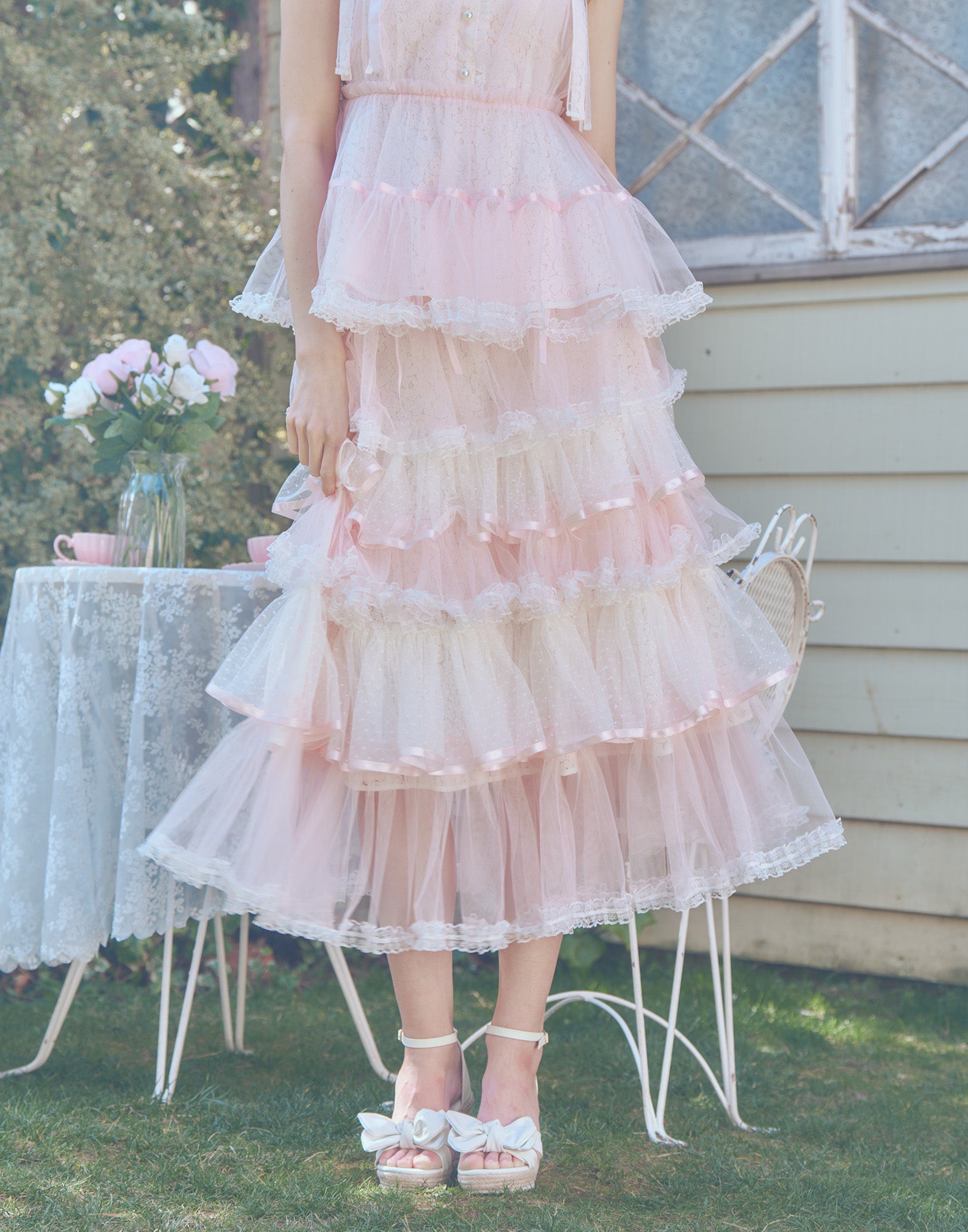 mellfy memory My sweet eden tiered long skirt