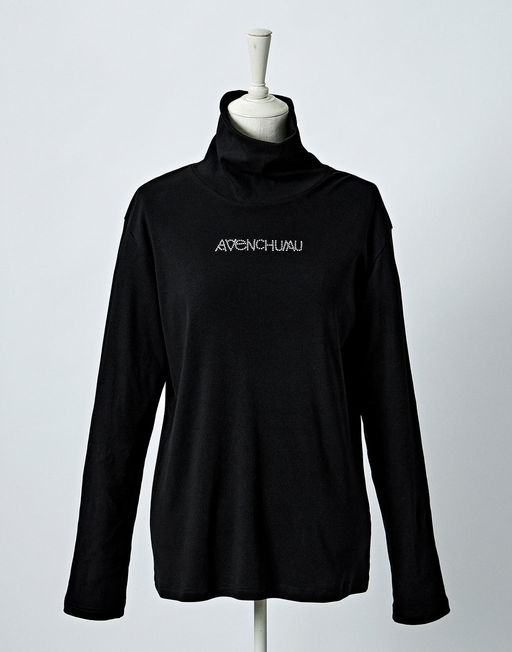 Studs logo high neck tops