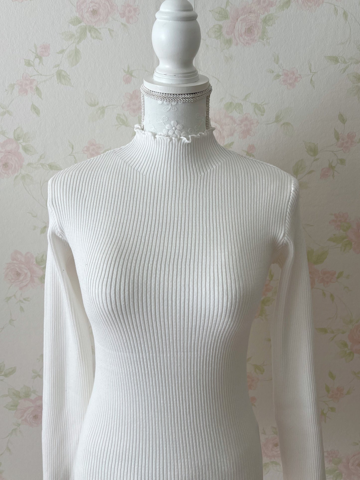 GRL Mellow Knit Top (Ivory)