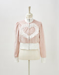 Love heart's cake zip outer