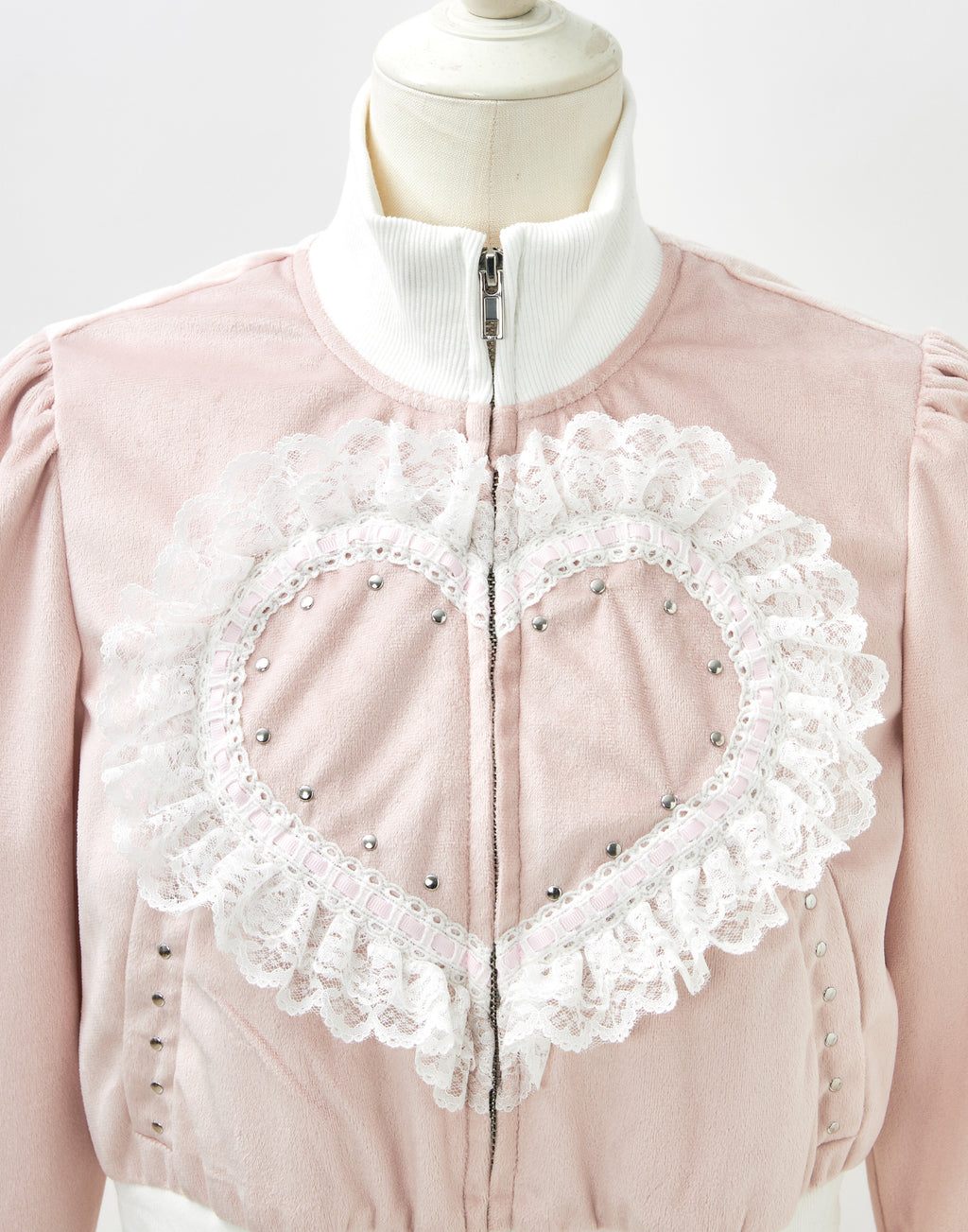 Love heart's cake zip outer