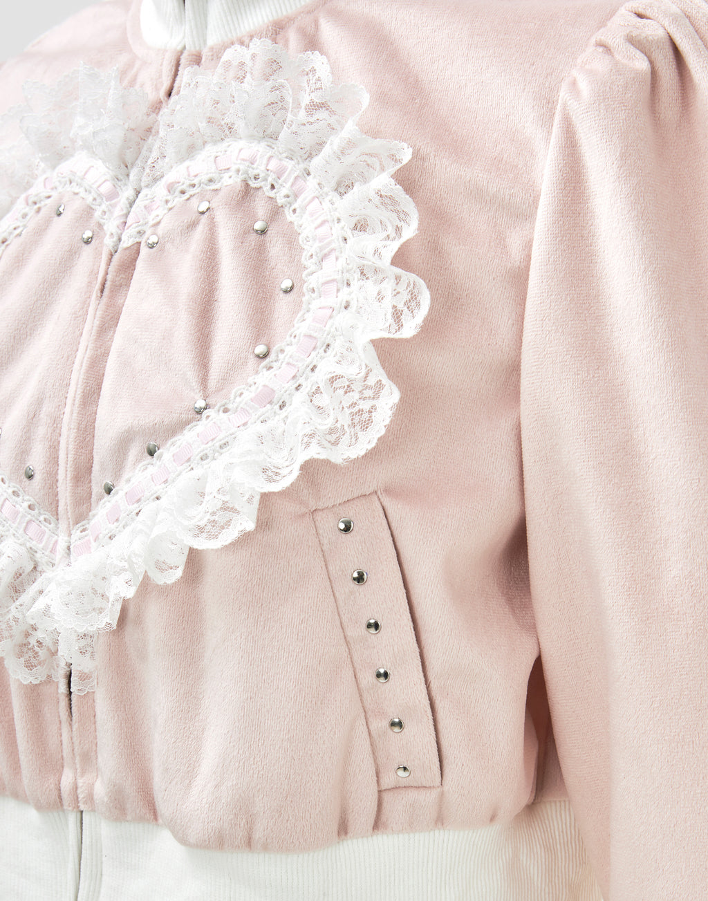 Love heart's cake zip outer