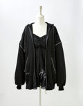 Punkish bad bunny zip outer