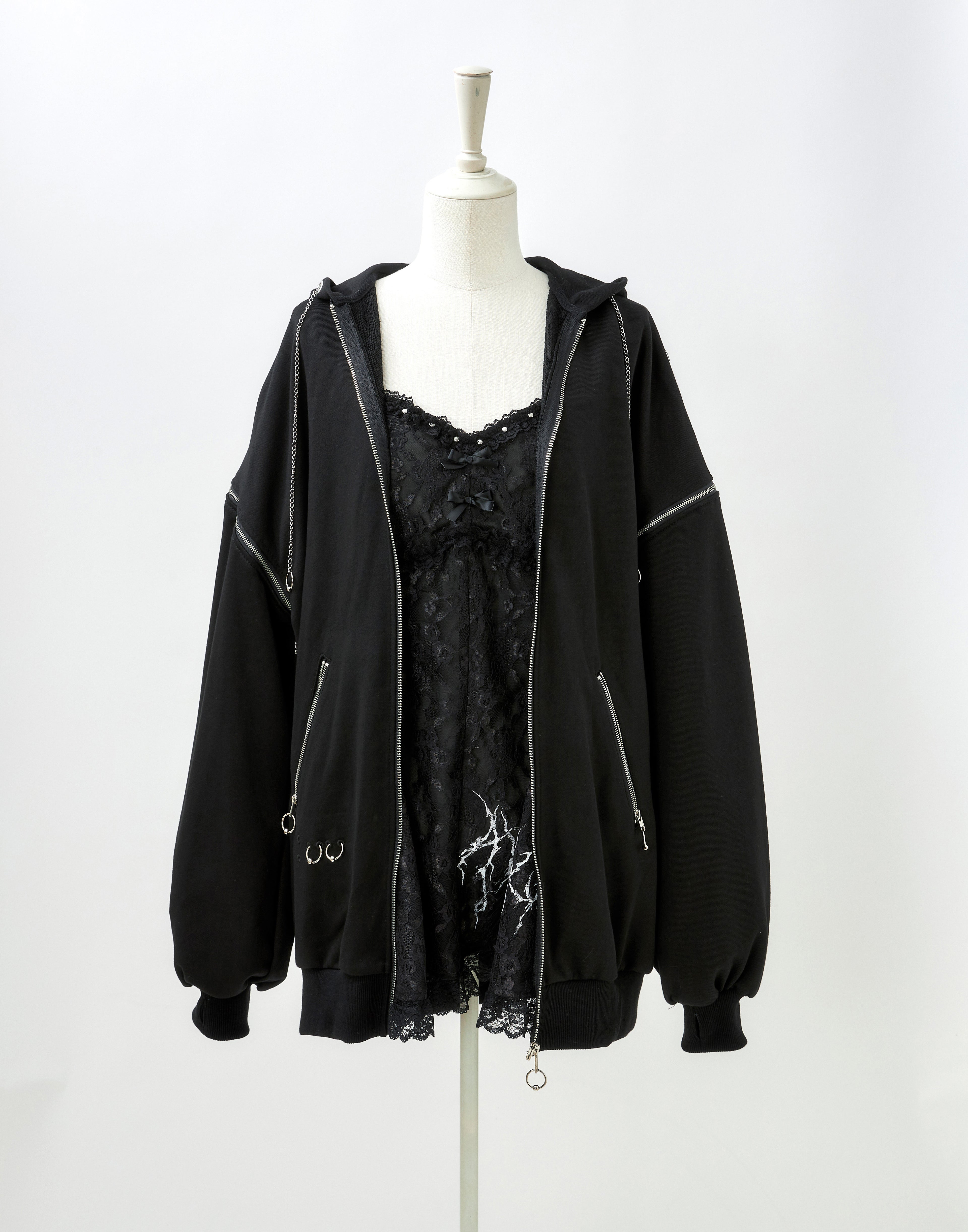 Punkish bad bunny zip outer