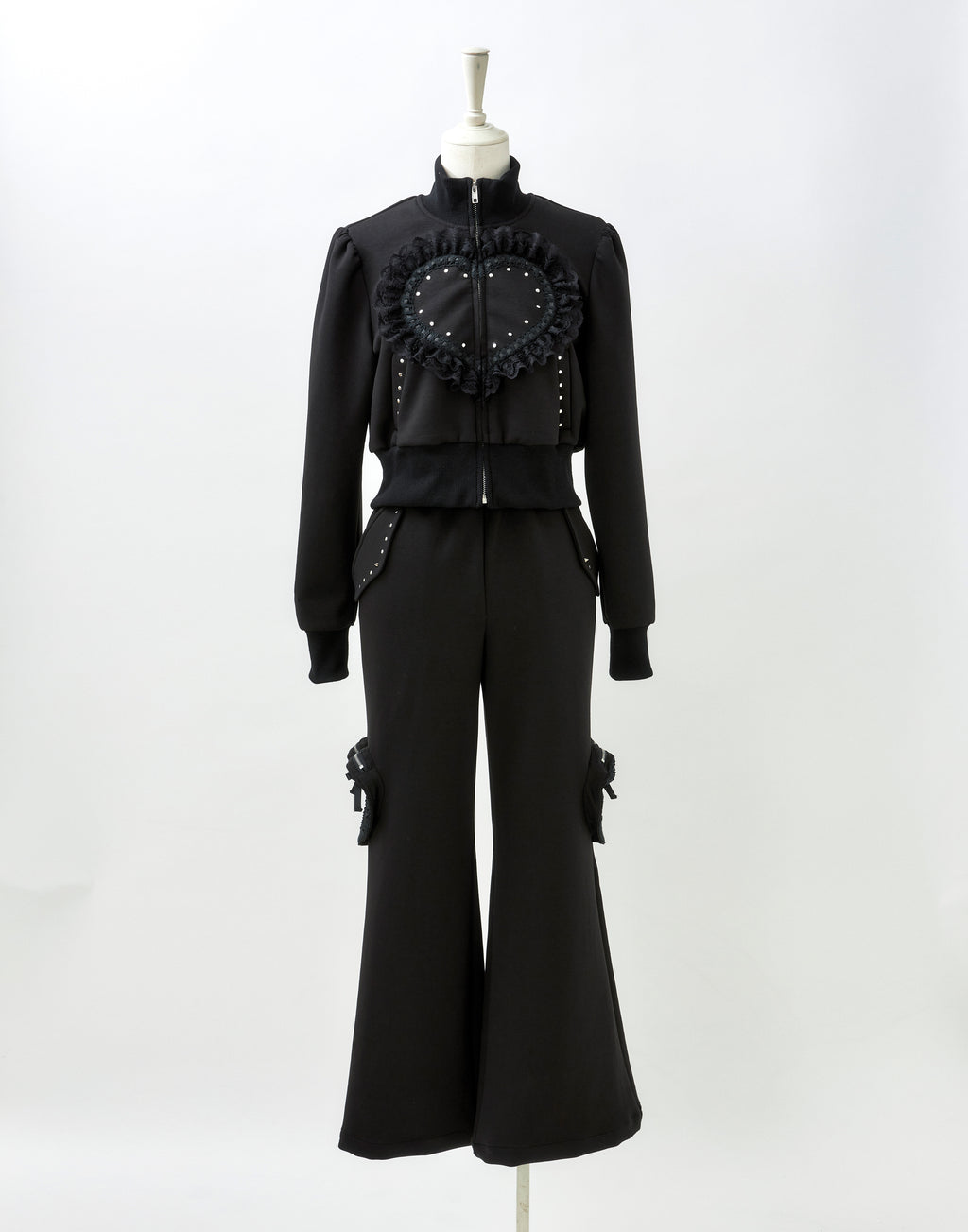 Love heart's cake zip pant