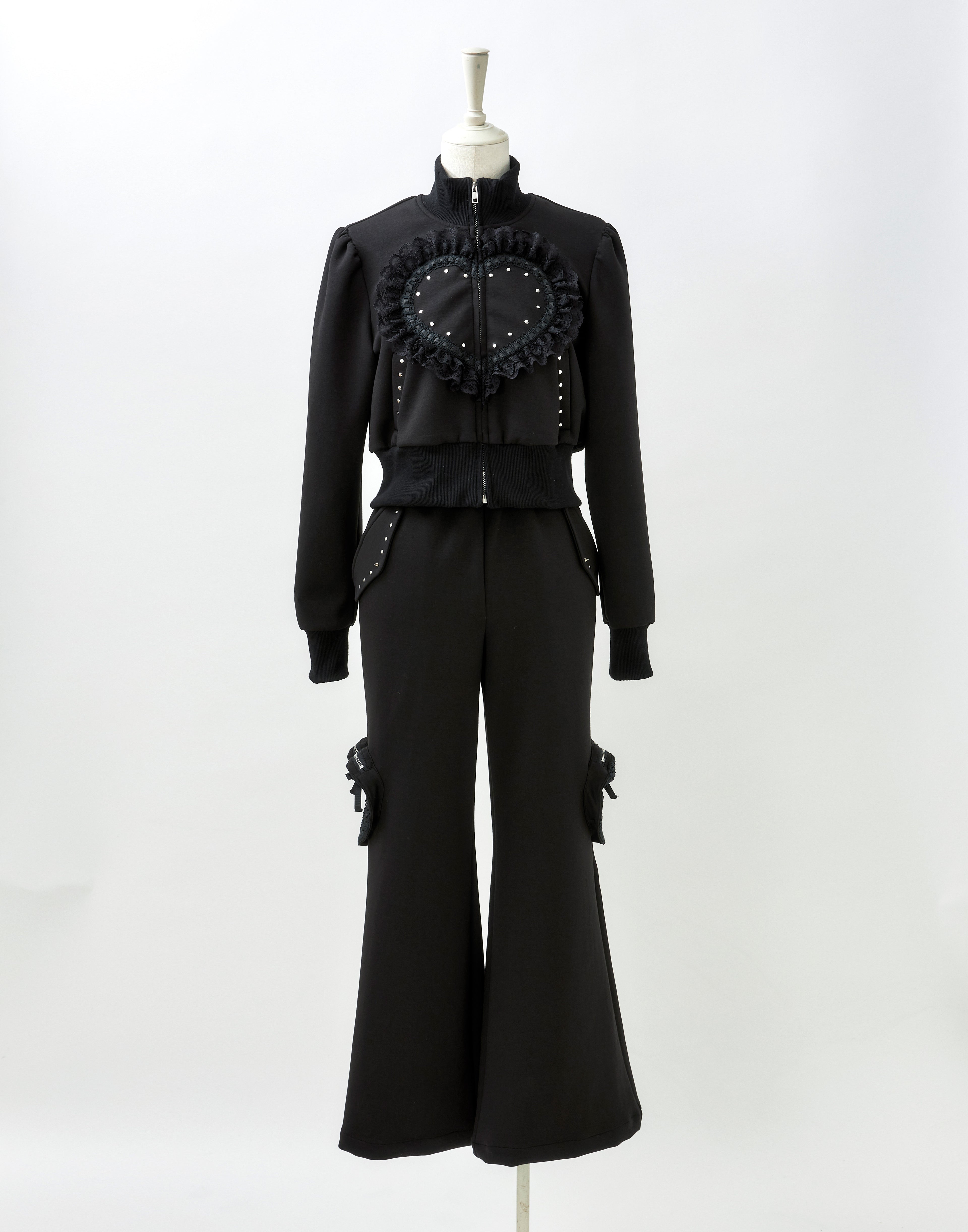 Love heart's cake zip pant