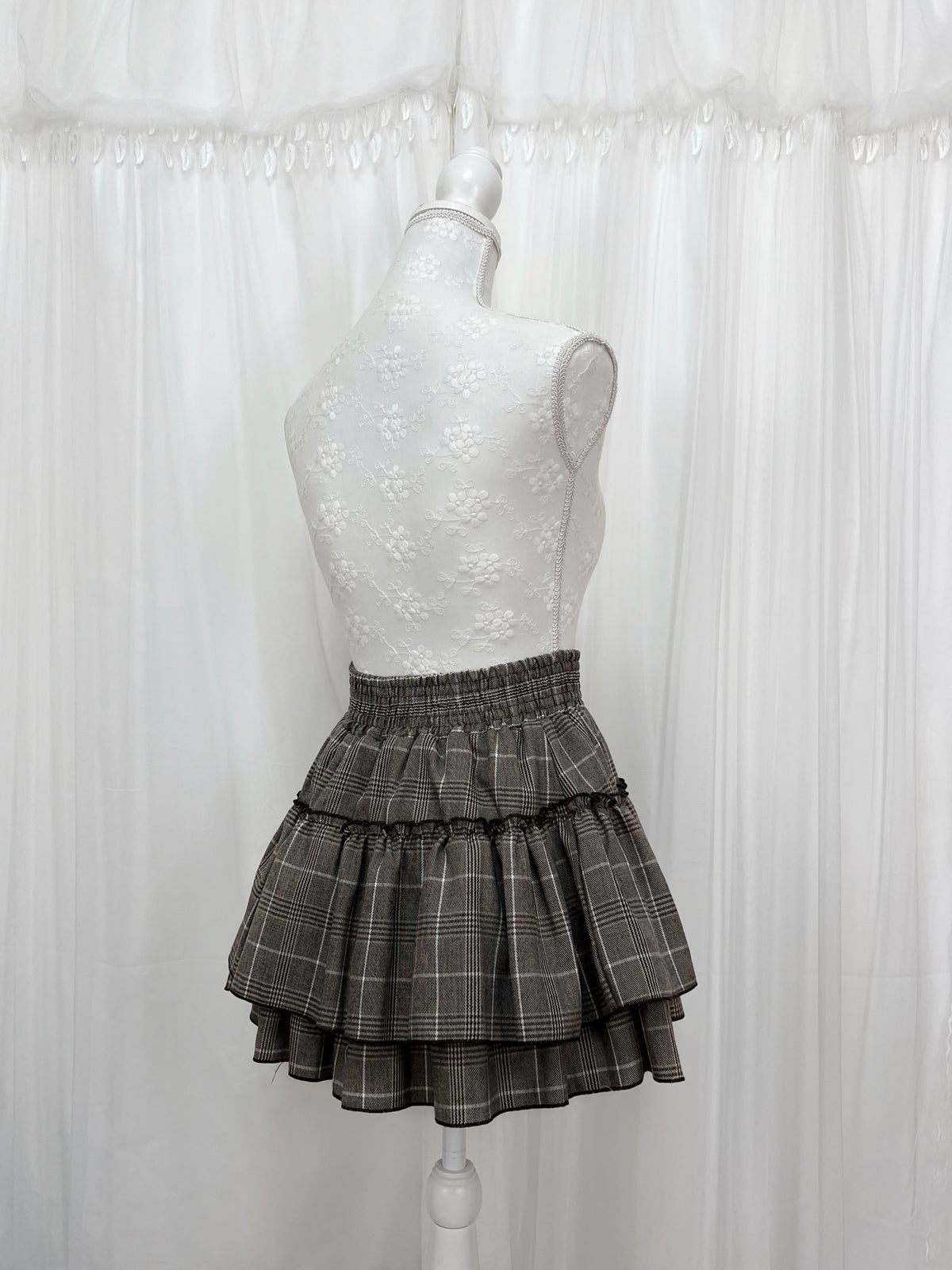 2 Layered Checked Sukapan (Sweet Brown)
