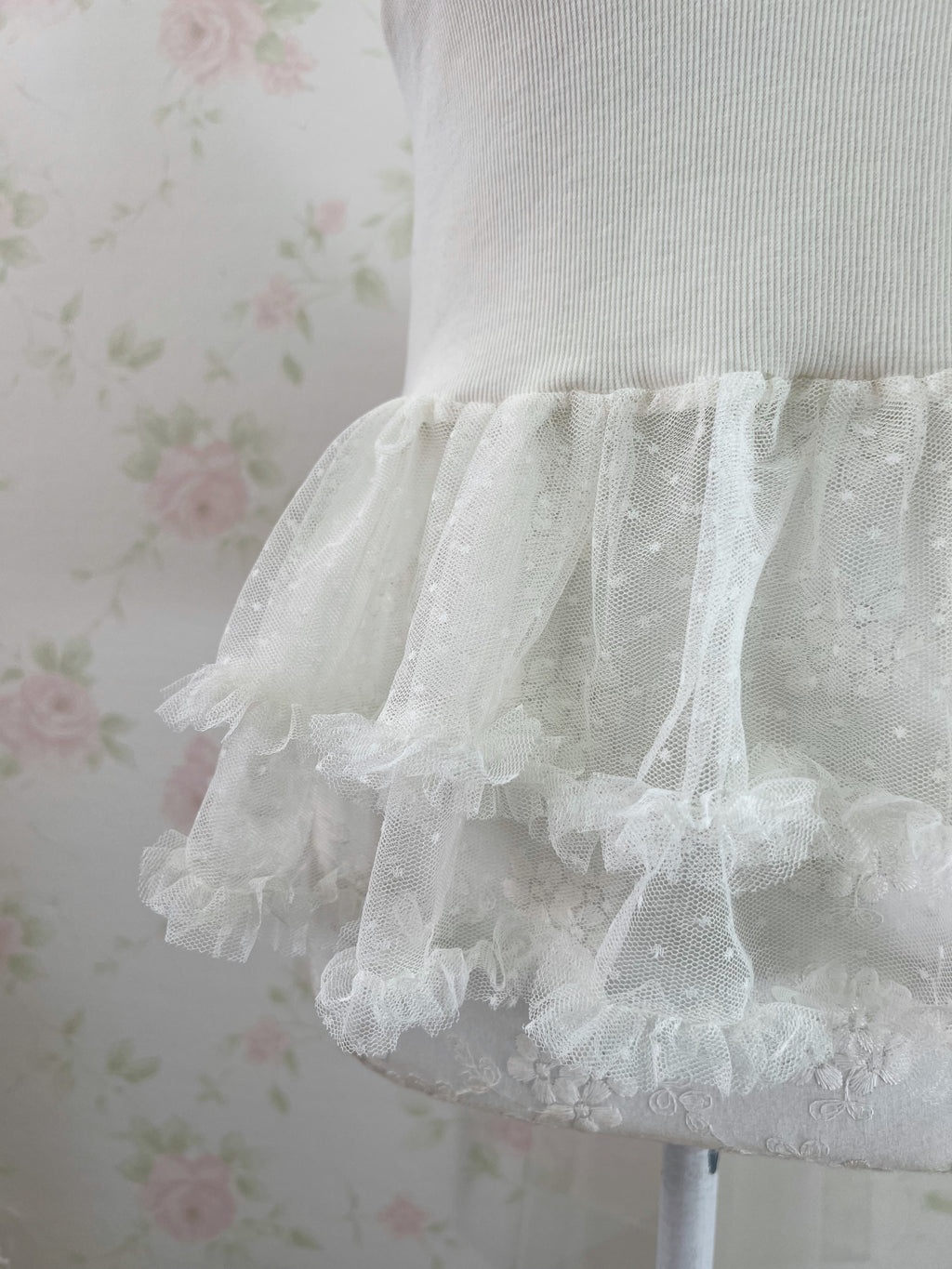 Olive does olive tulle camisole