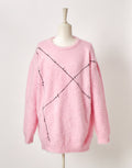 For "A" barbed wire shaggy knit