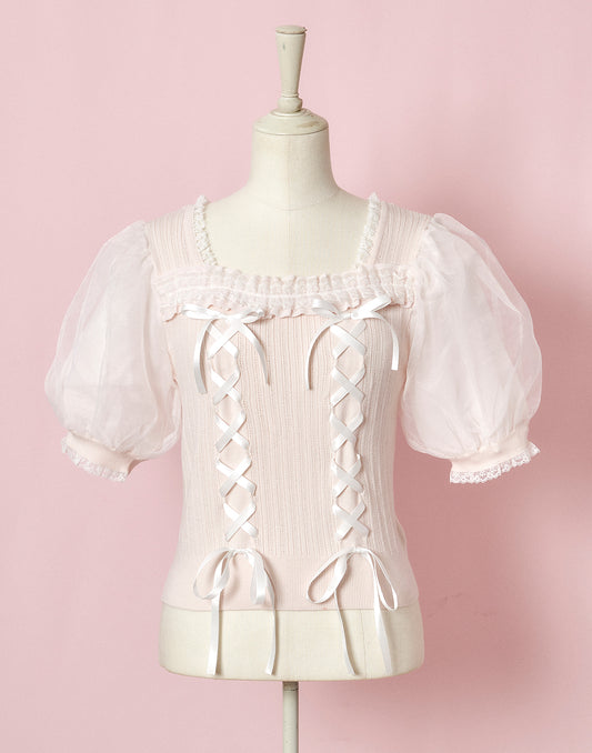 mellfy memory Hug me ribbon Top