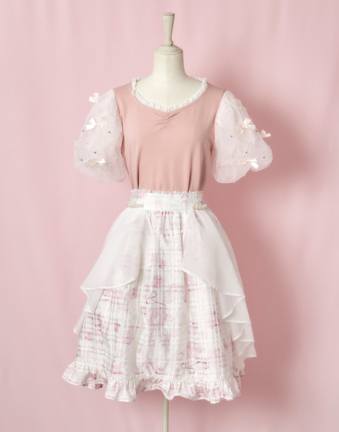 mellfy memory Happiness ribbon puff Top