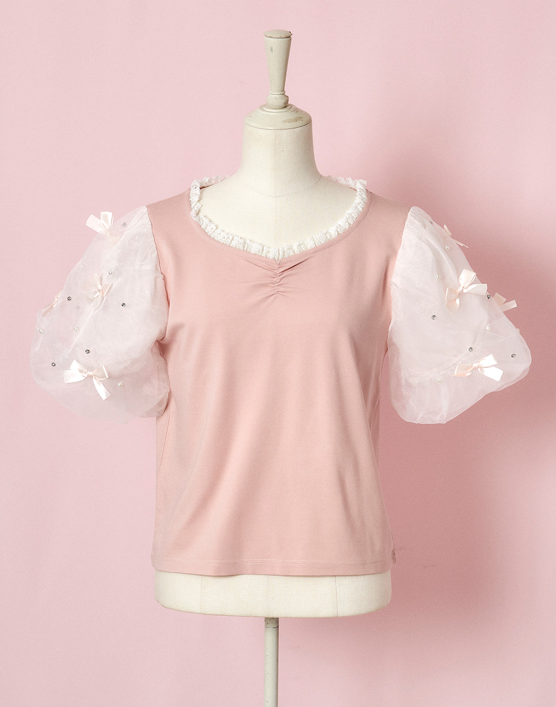 mellfy memory Happiness ribbon puff Top